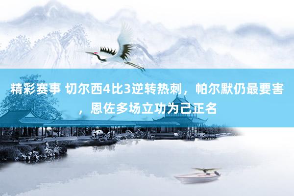 精彩赛事 切尔西4比3逆转热刺，帕尔默仍最要害，恩佐多场立功为己正名